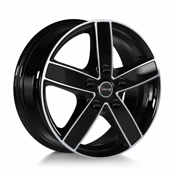 AC-V51 Black Polished 7x17 5x118 ET62 CB71.1 60° 1075 kg V51070175118062711D0