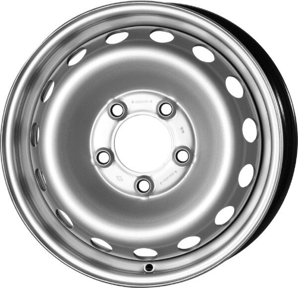 R1-1765 Silver 6.5x16 5x130 ET66 CB89.1 60° 1100 kg R1-1765