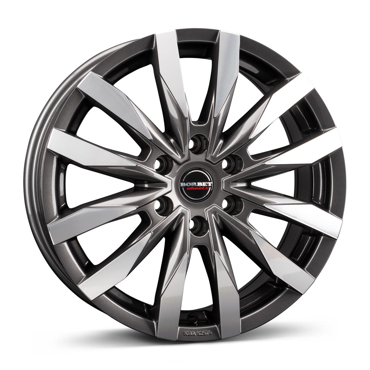 CW6 mistral anthracite glossy polished 6,5x16 6x130 ET62 CB84,1 60° 1350 kg 497025