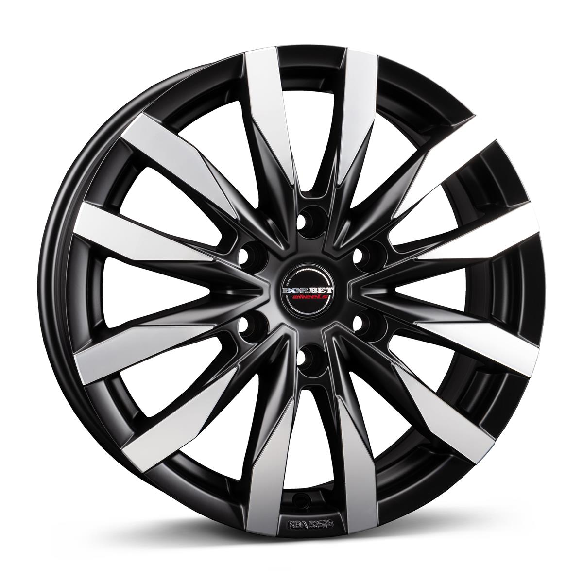CW6 black polished matt 6,5x16 6x130 ET62 CB84,1 60° 1350 kg 497024