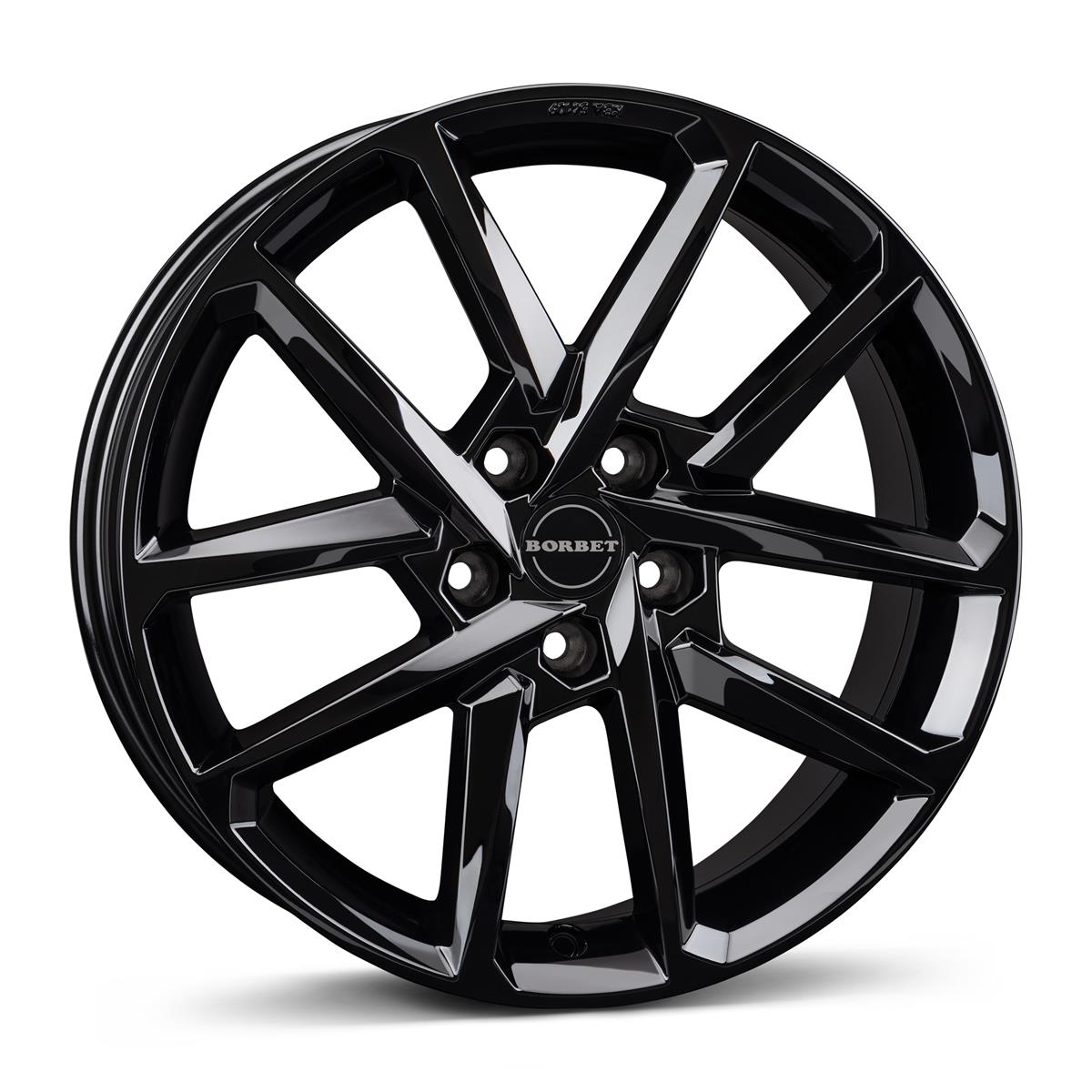 N black glossy 8x18 5x108 ET50 CB63,4 60° 720 kg 497786