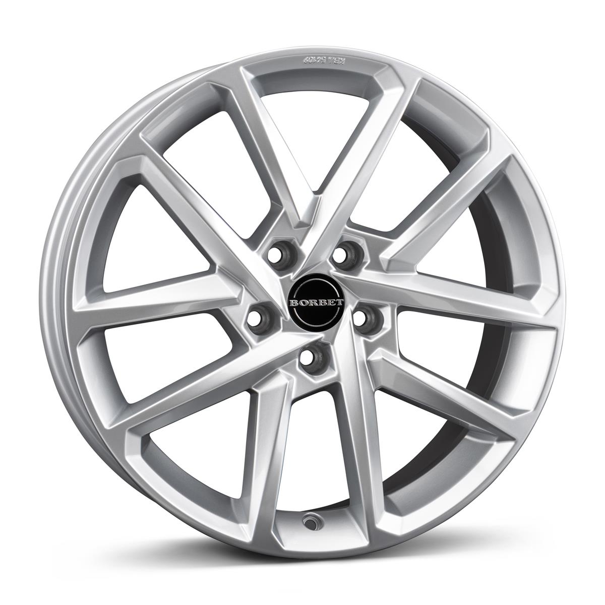 N Crystal Silver 7,5x17 5x108 ET42 CB72.5 60° 750 kg 498319