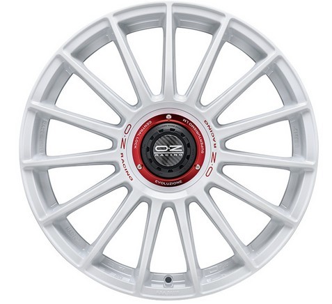Superturismo Evoluzione WRC Race White Red Lettering 8x18 5x112 ET48 CB75,0 R12 790 kg W01854206EW33