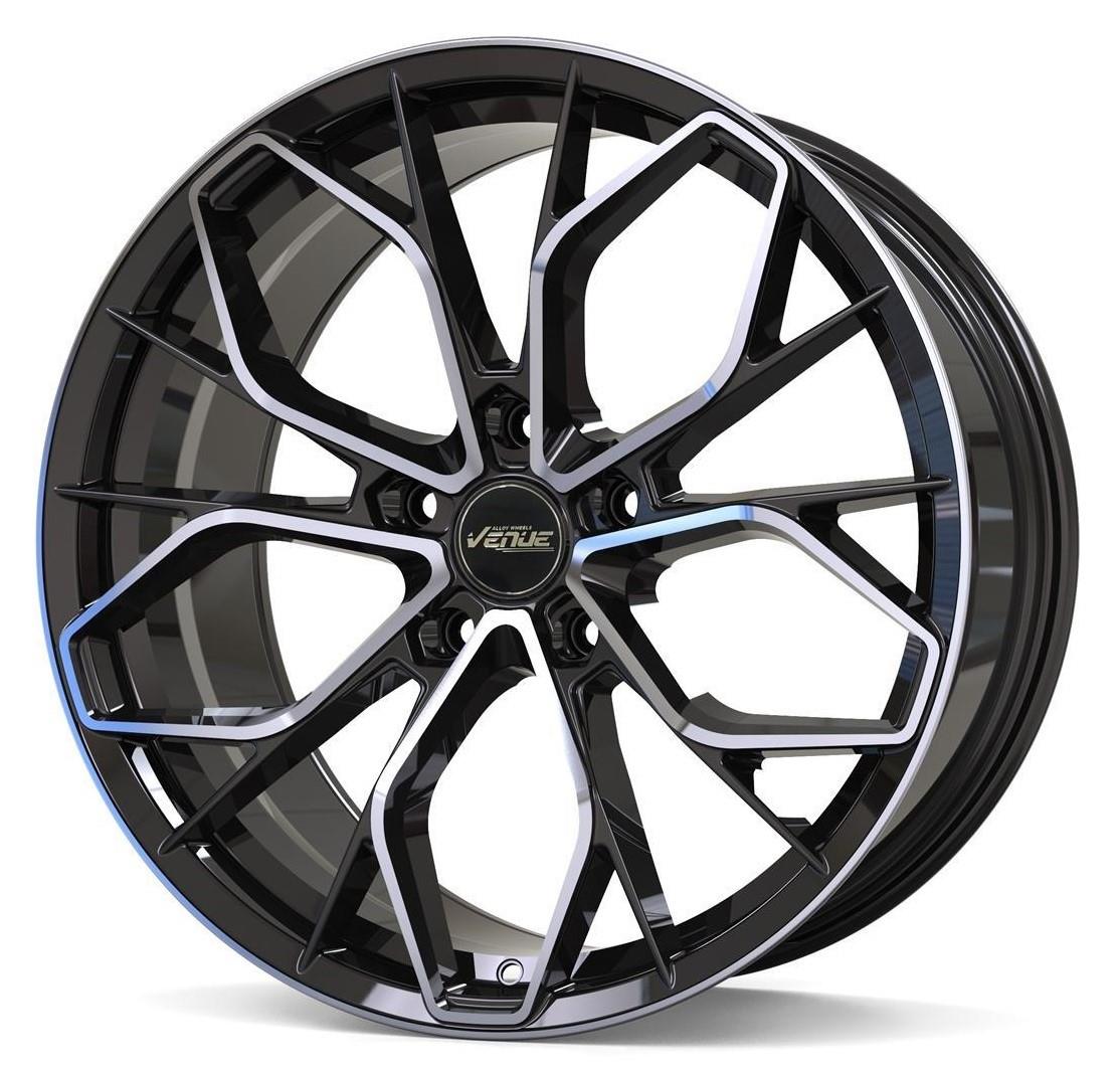 Rocker Black Polished 9x20 5x120 ET35 CB72.6 60° 900 kg VROC209512035726BP
