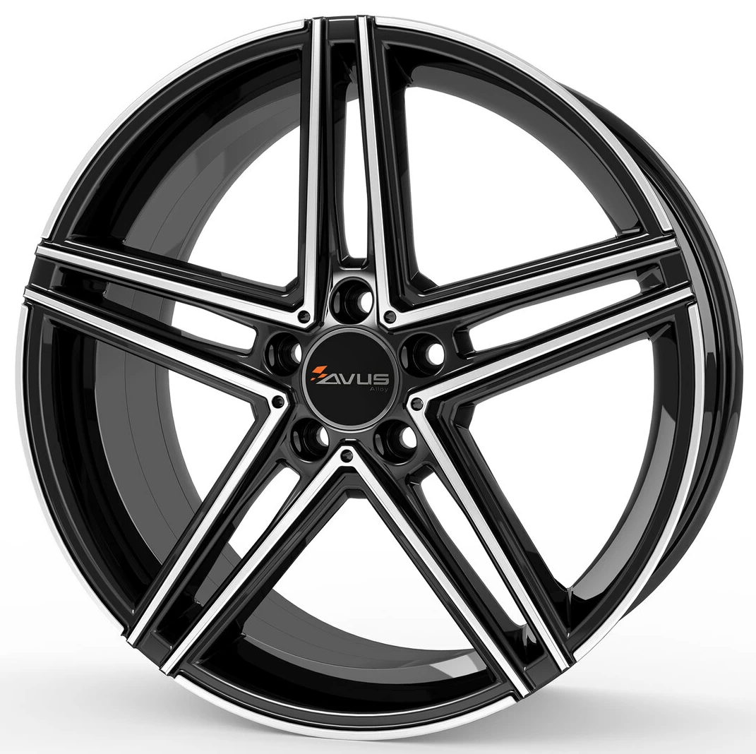 AC-515 Black Polished 8,5x18 5x112 ET45 CB66.6 R14 735 kg 515085185112045665D0