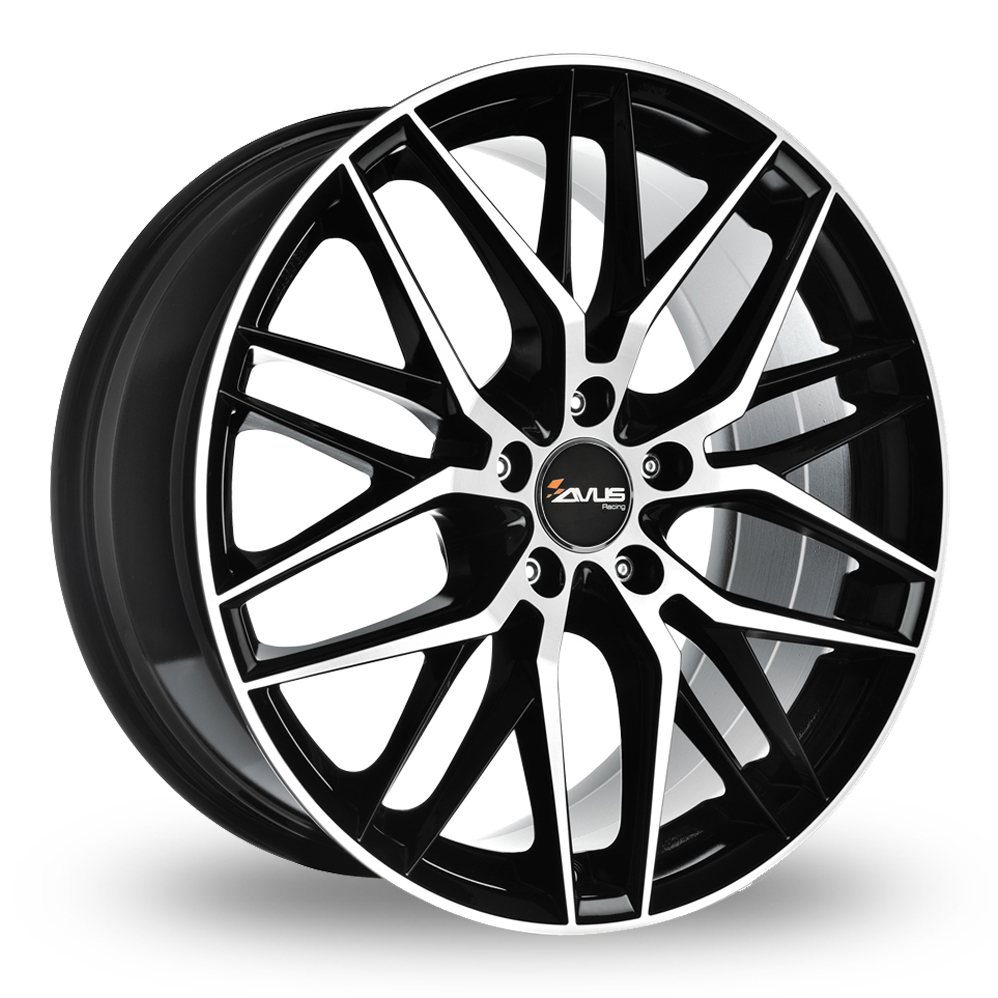 AF19 Black Polished 8x18 5x120 ET45 CB72.6 60° 775 kg A19080185120045726D0