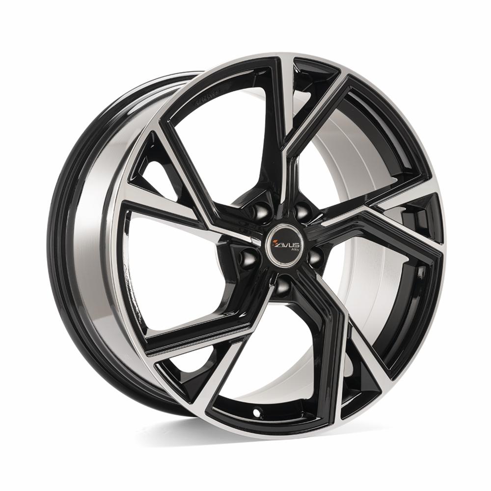 AF20 Black Polished 8x18 5x112 ET28 CB66.6 R13 750 kg A20080185112028666D0