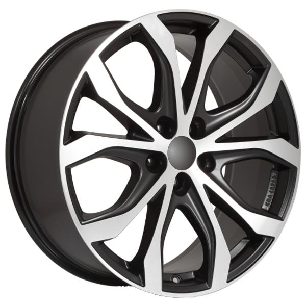 W10X racing-black frontpolished 8x18 5x114.3 ET40 CB70,1 60° 875 kg W10X-80840B83-5