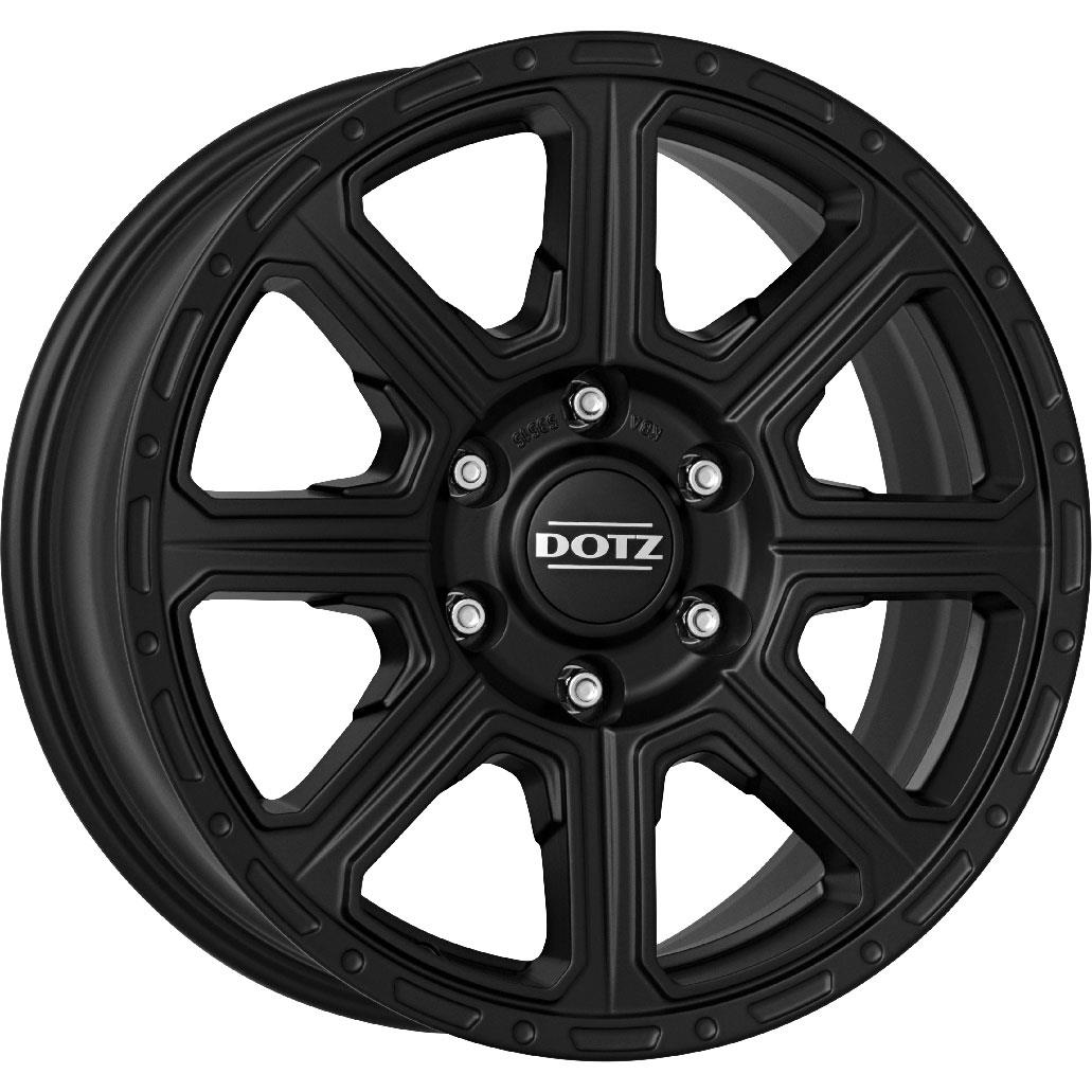 Kalahari Black matt 8x18 6x139.7 ET20 CB106,1 Flat 1150 kg OKAGDKA20