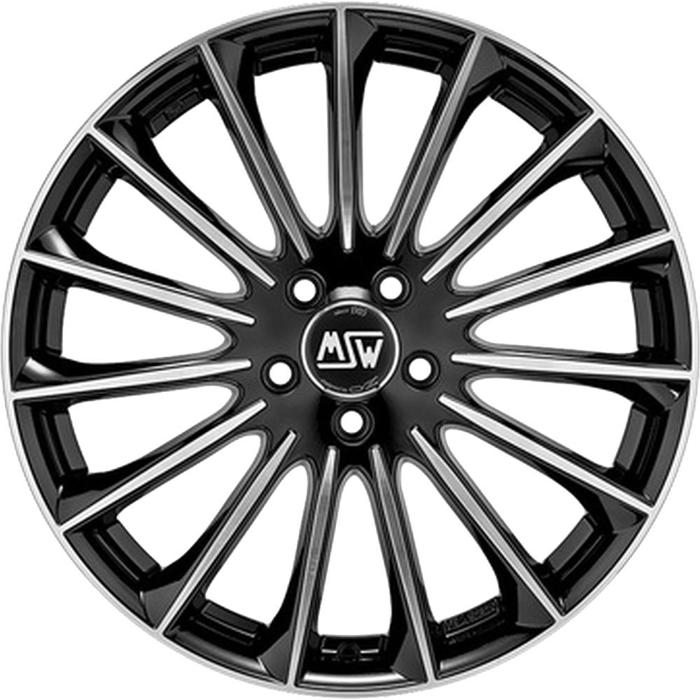 30 Gloss Black Full Polished 9,5x19 5x112 ET45 CB73.1 60° 760 kg W19307502T56