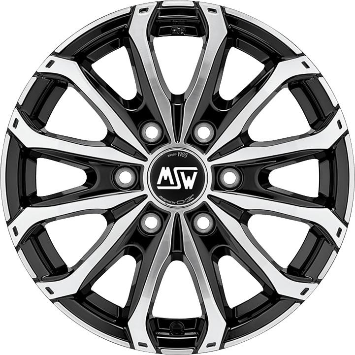 48 Van 6 Holes Gloss Black Full Polished 6,5x16 6x125 ET68 CB74,1 60° 1350 kg W19341002T56