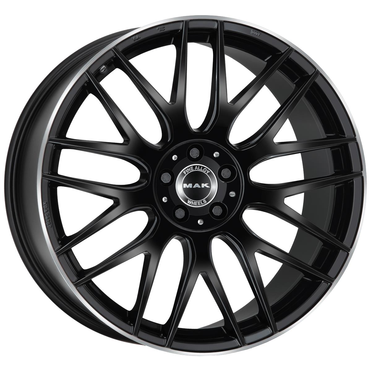 Arrow-D Gloss Black Mirror Ring 9,5x20 5x112 ET43 CB66,6 (Long Bolt) R14 1050 kg F9520WDGL43WS2Y