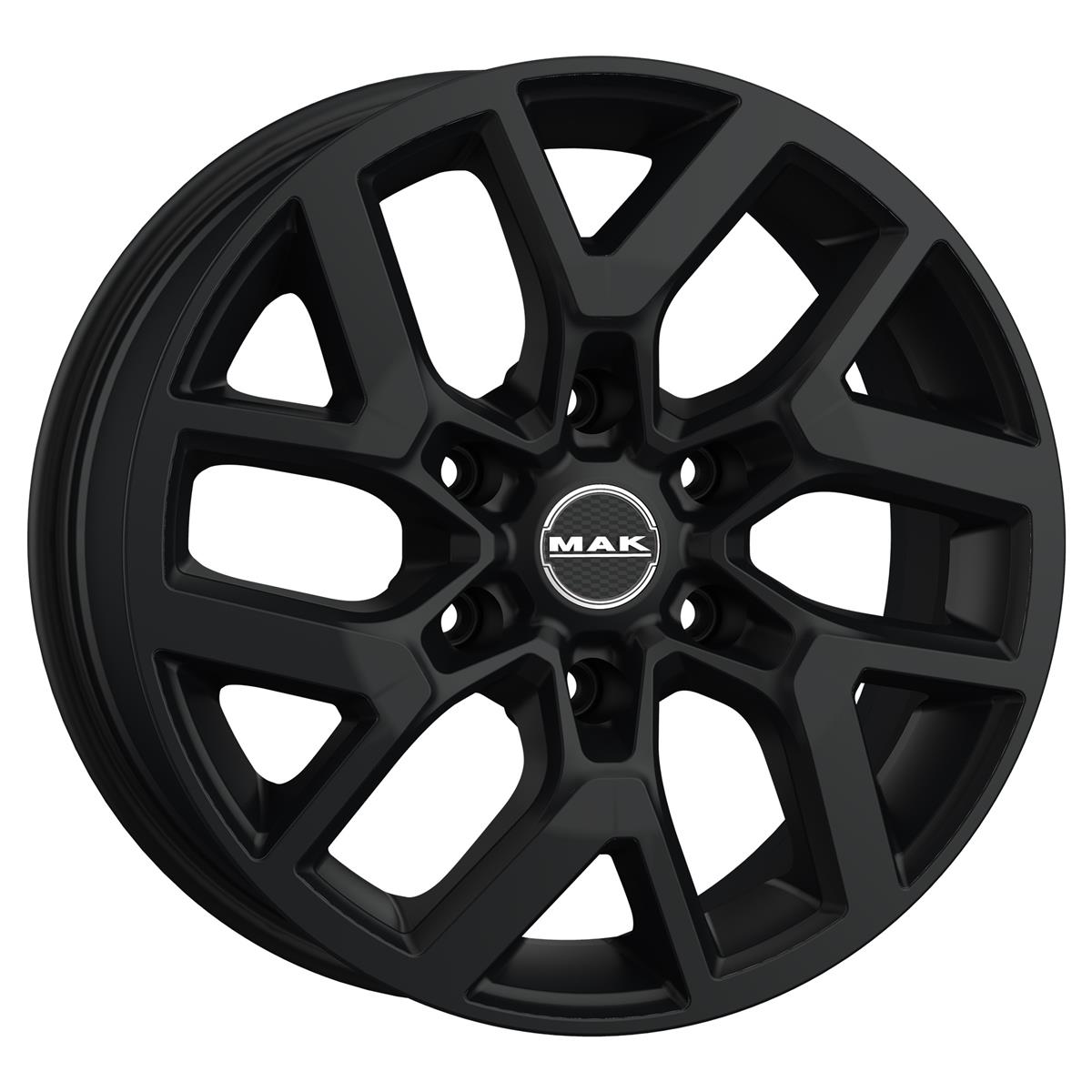 Gravel Matt Black 6,5x16 6x125 ET50 CB74,1 60° 1200 kg F6560GRMB50QZ