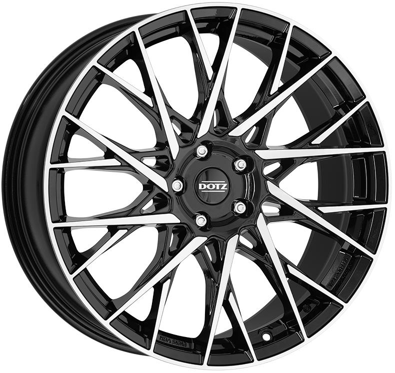 Fuji dark Black/polished 7,5x18 4x100 ET45 CB60,1 60° 670 kg OFUF2BP45