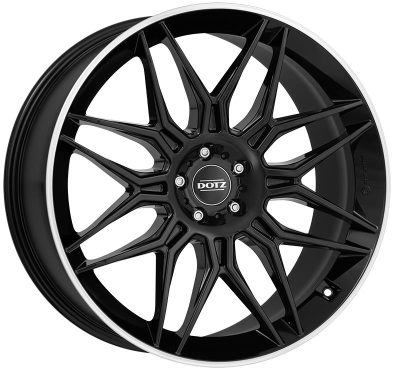 LongBeach dark Black/polished lip 10,5x21 5x112 ET43 CB66.6 60° 1045 kg OLO1R8BL43E