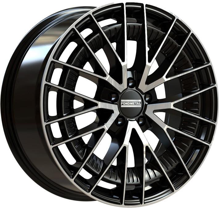 Kari Glossy Black Machined 8,5x20 5x112 ET50 CB66,6 (Long Bolt) R14 1000 kg RF19269