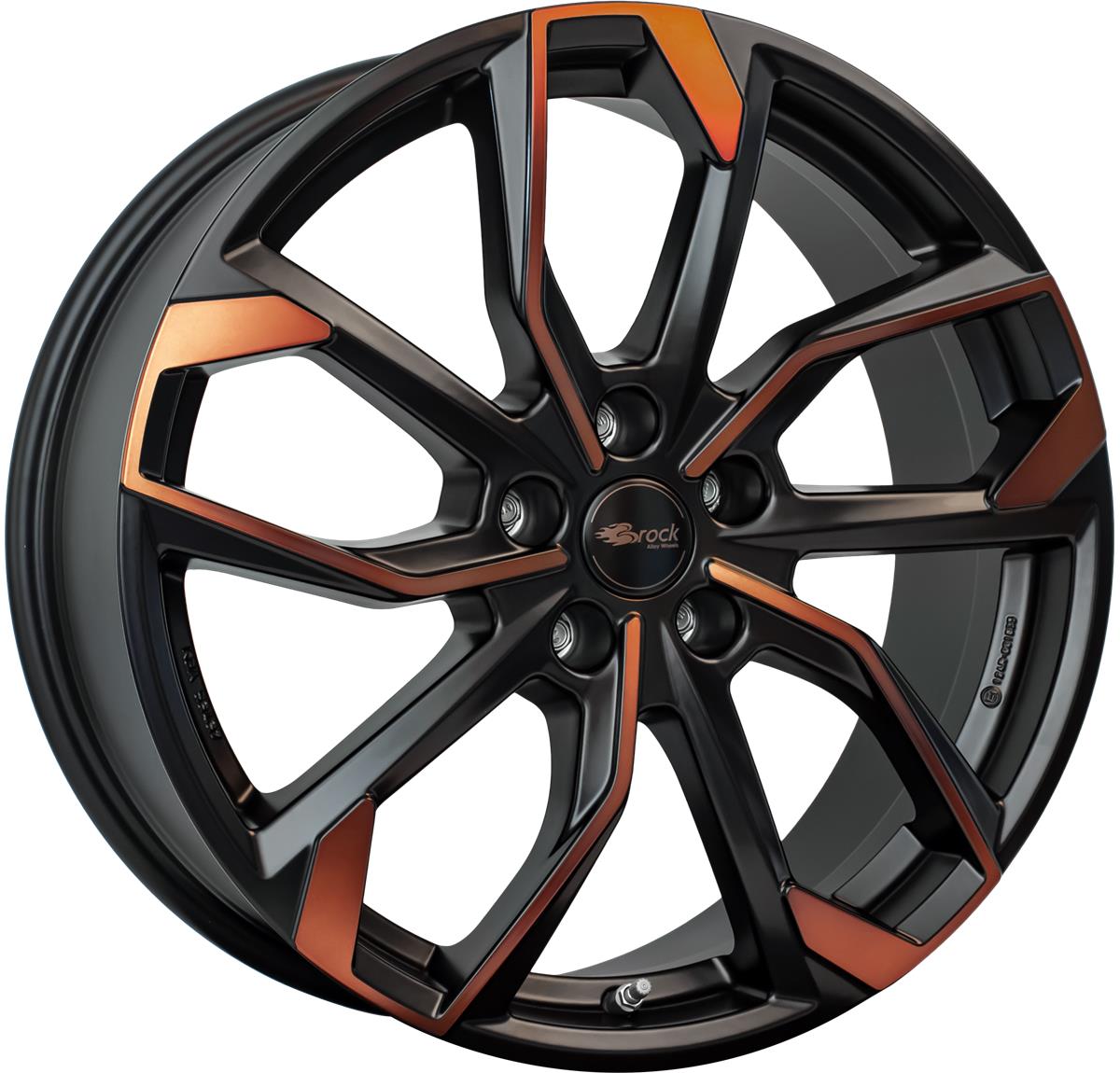 RC34 Black Orange Matt (BOM) 7,5x19 5x112 ET50 CB57,1 R13 750 kg 355738