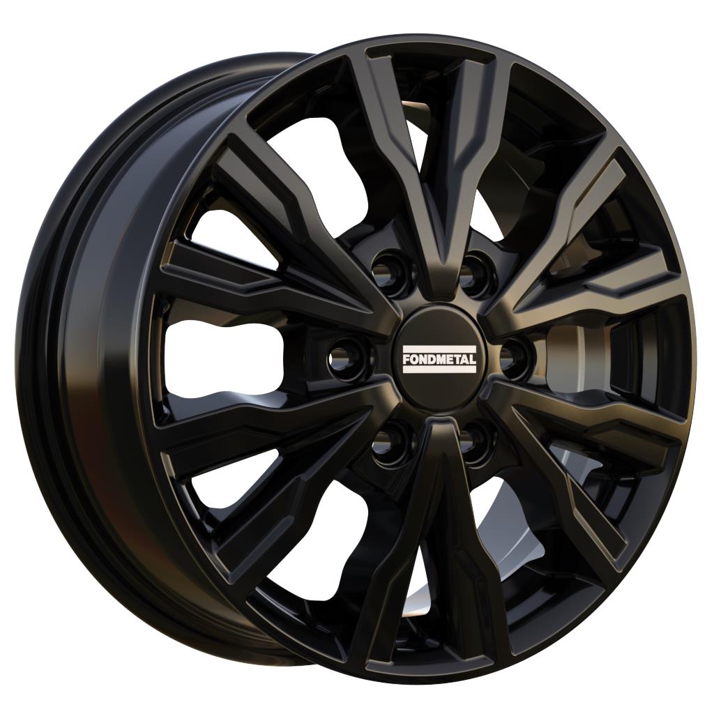 PRO2 Glossy Black 7x17 6x120 ET48 CB74,5 60° 1250 kg RF19903
