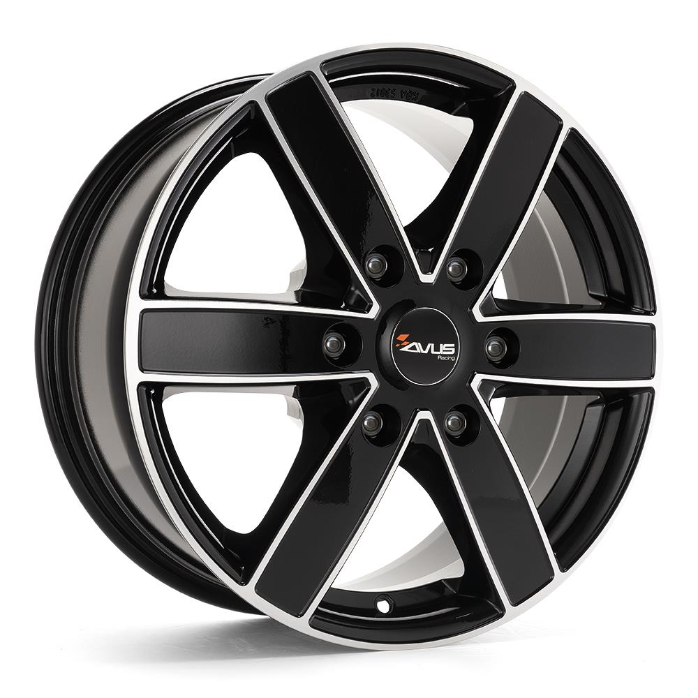 AC-V61 Black Polished 6,5x16 6x125 ET68 CB74.1 60° 1215 kg V61065166125068741D0