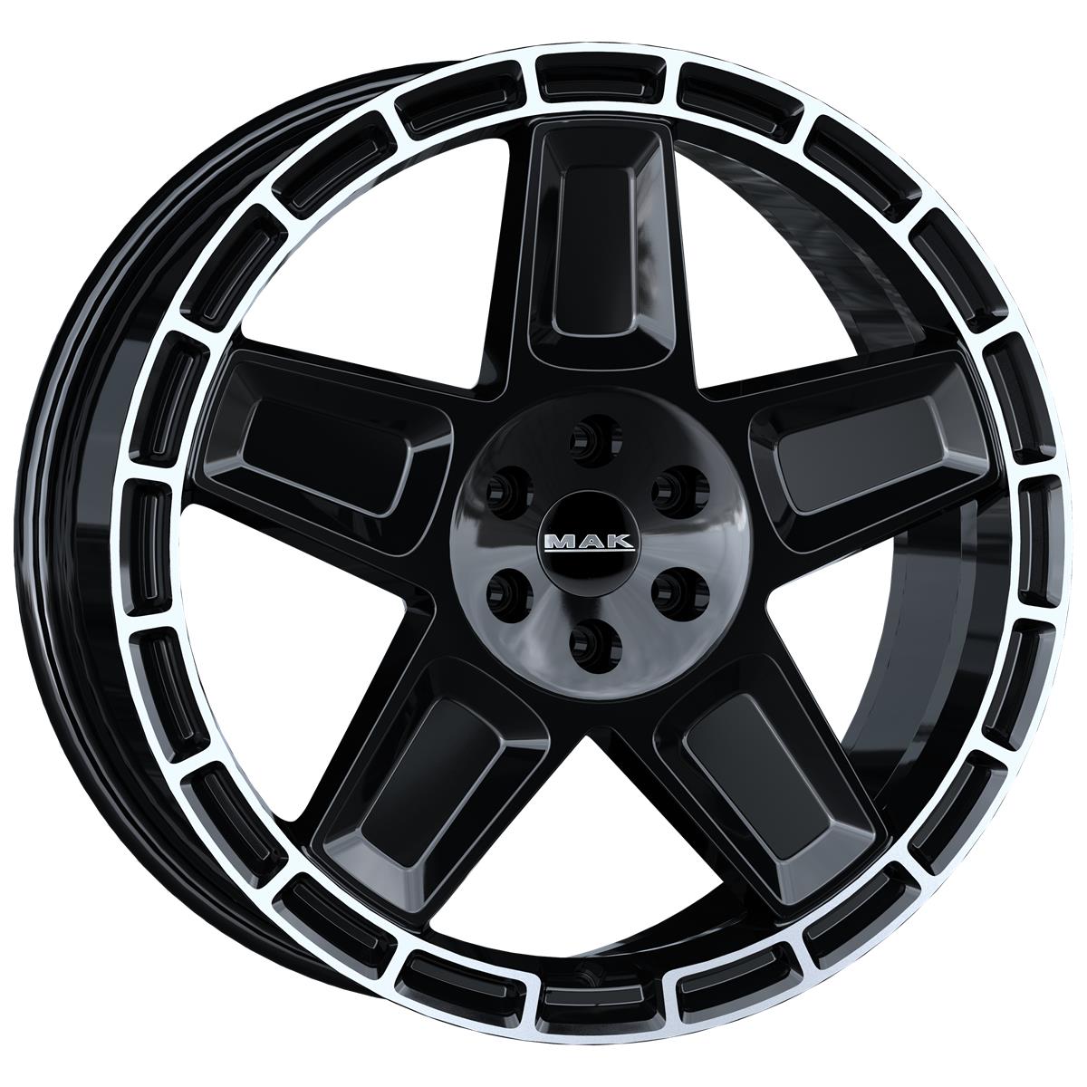 Trek Gloss Black Mirror Ring 9x20 5x108 ET42 CB63,4 60° 1050 kg F9020TKGL42GD3X