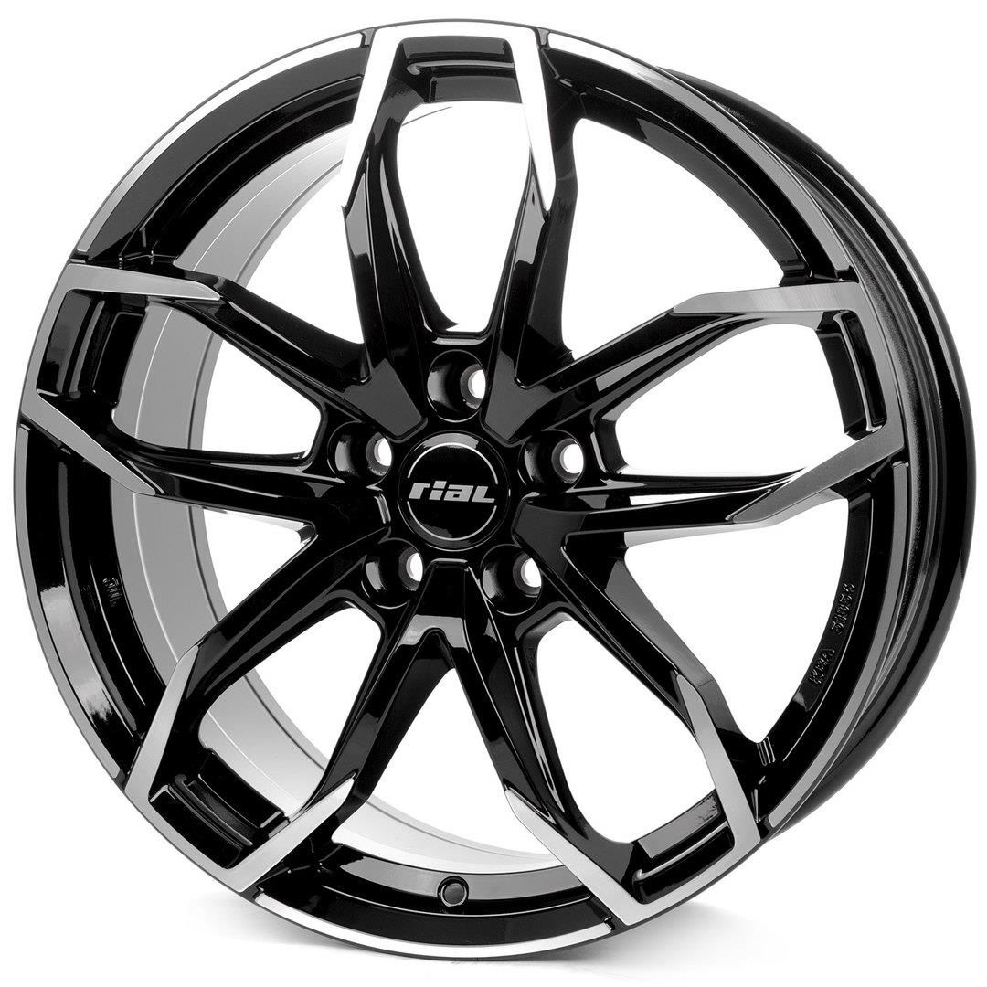 Lucca diamond-black frontpolished 8x18 5x114.3 ET39 CB70,1 60° 735 kg LUC80839B83-1