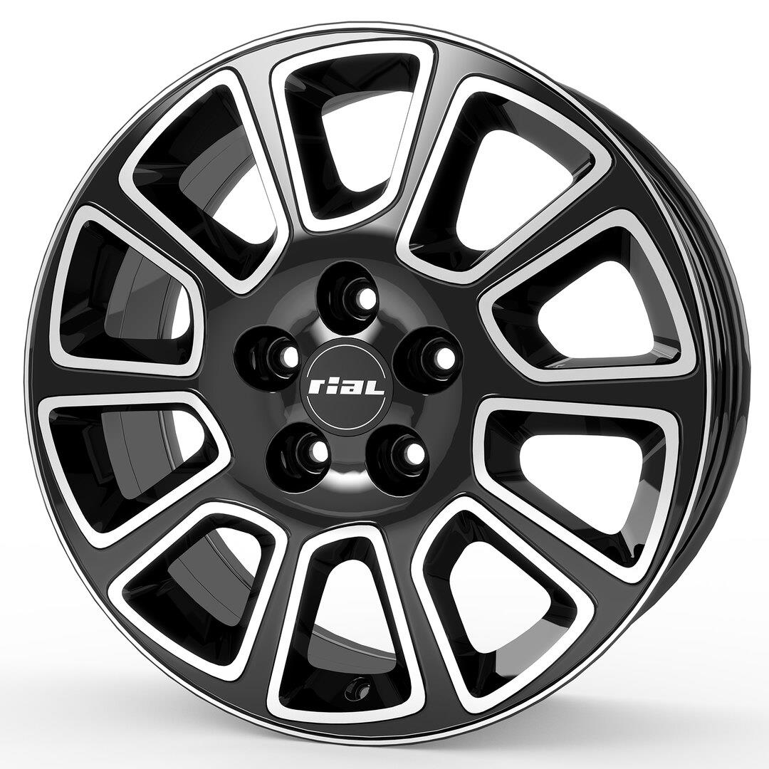 Transporter 2 diamond-black frontpolished 7,5x18 5x112 ET52 CB66,6 R14 1000 kg TP2-75852M83-1