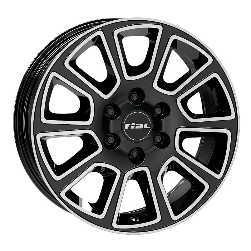 Transporter 2 diamond-black frontpolished 7x17 6x130 ET50 CB84,1 R14 1215 kg TP2-70750M93-1