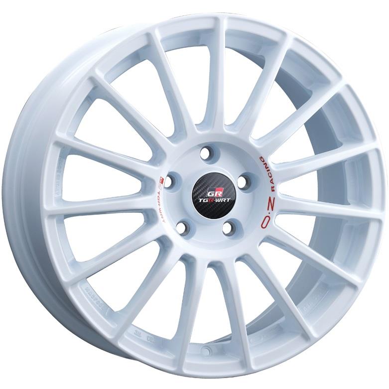 Superturismo TGR-WRT Race White + Red Lettering 8x18 5x114.3 ET45 CB75,0 60° 680 kg W01854207TGRRN