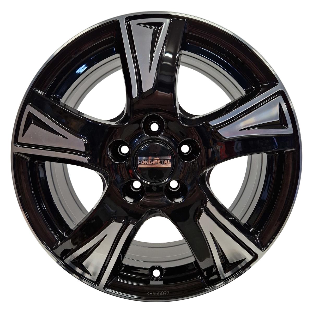 PRO1 Glossy Black Machined 6,5x16 5x108 ET42 CB65,1 Flat 1250 kg RF19452