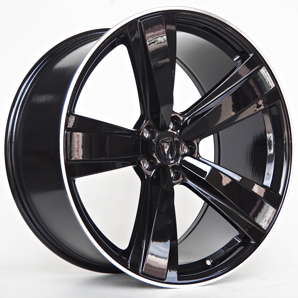 Marvin 9,5X21 5X112 ET26 66,5 Black Machined Lip